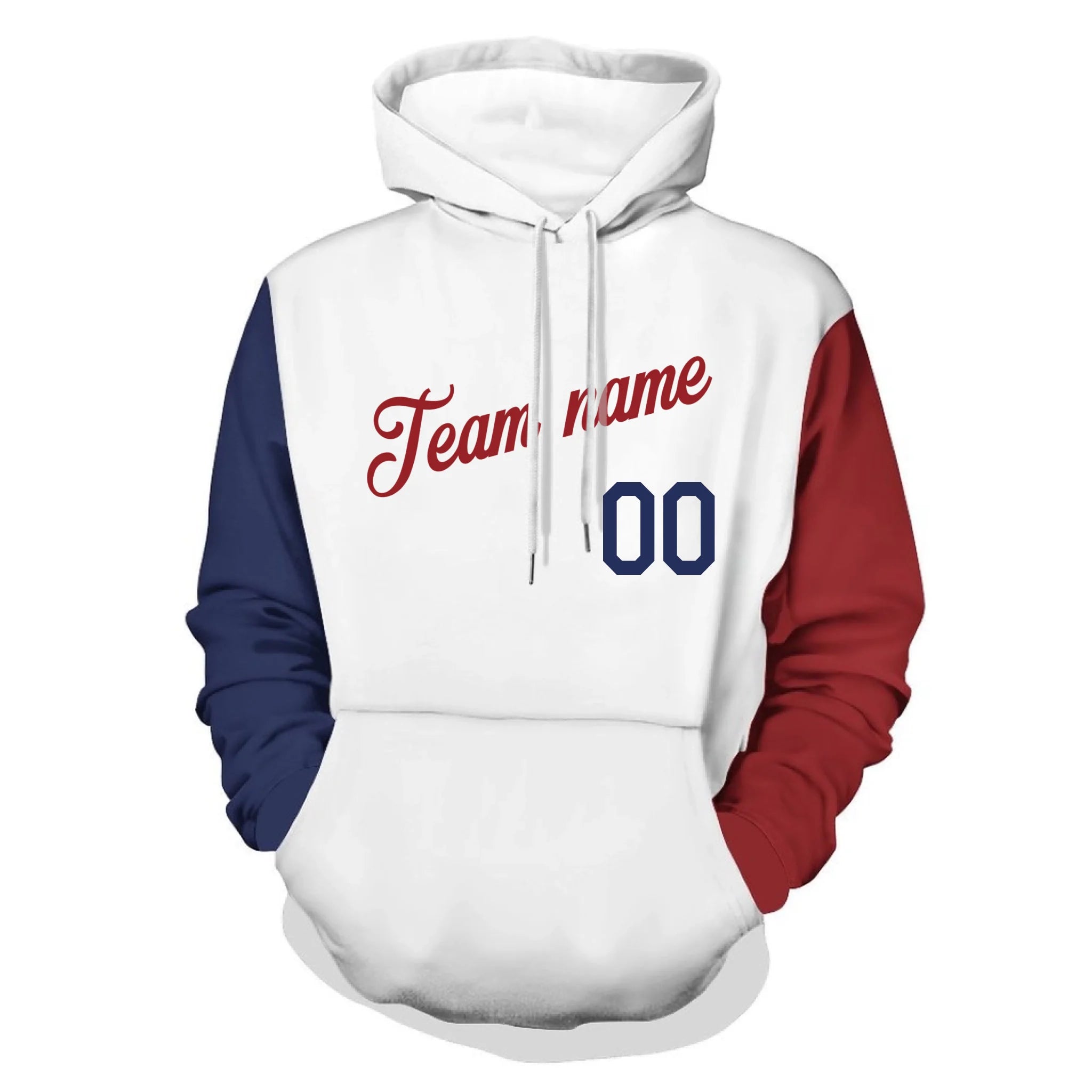 Custom American Flag Hoodie- Personalized USA Team Sports Sweatshirt - Gift for Men Women Teens